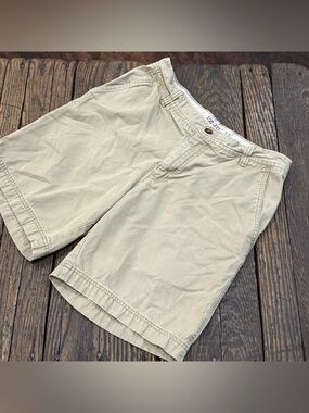 Izod Saltwater Men’s Khaki Cotton Chino Shorts Size 32